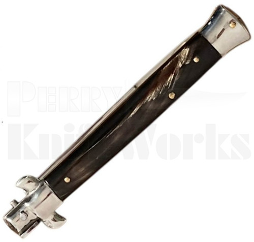 Giovanni Beltrame 11" Stiletto Automatic Knife Dark Horn