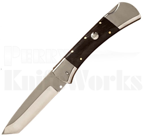 Orang Zaib 9" Rosewood Automatic Lockback Knife l Tanto l For Sale