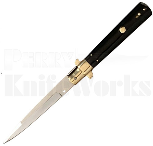 Orang Zaib 11" Buffalo Horn Frosolone Automatic Knife l 440C Blade l For Sale