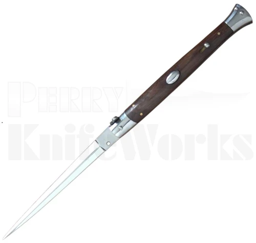 Orang Zaib 11" Rosewood Stiletto Automatic Knife l 440C Dagger l Large