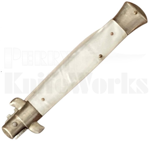 Renzo Beltrame 9" White Pearlex Stiletto Automatic Knife