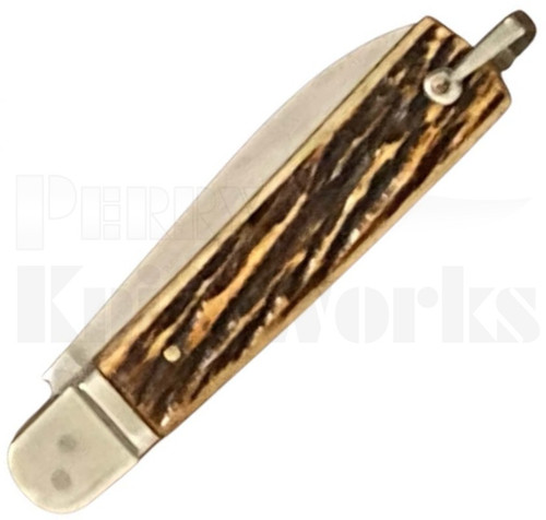Makinox 7" Leverlock Automatic Knife Jigged Bone