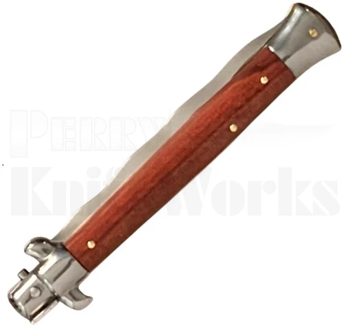 Frank B. 11" Red Heartwood Stiletto Kris Automatic Knife