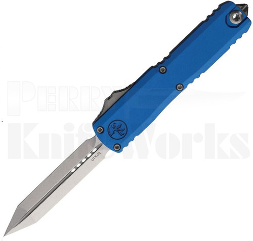Microtech UTX-70 Spartan Gen IV OTF Automatic Knife Blue l Stonewash l For Sale
