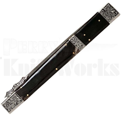 Samir Ahmad 18" Buffalo Horn Swinguard Automatic Knife l Engraved
