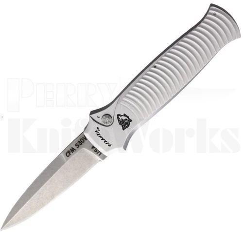 Piranha Bodyguard Automatic Knife Silver P-6S l For Sale