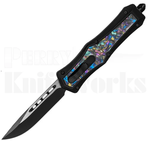 Delta Force OTF Automatic Knife Abalone l Two-Tone Blade l For Sale