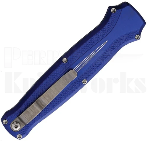 Piranha Rated-X D/A OTF Automatic Knife Blue l Mirror Blade