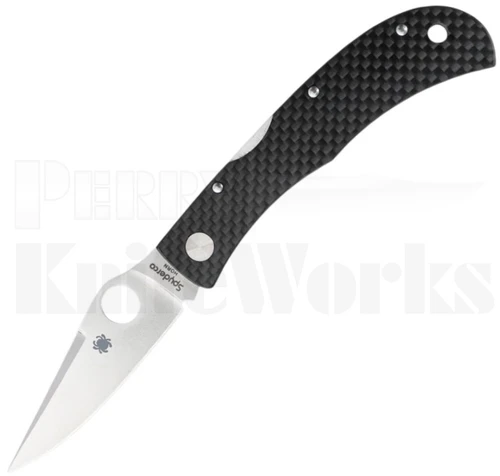 Spyderco Jess Horn Exclusive Lockback Knife Carbon Fiber C38CFP l For Sale