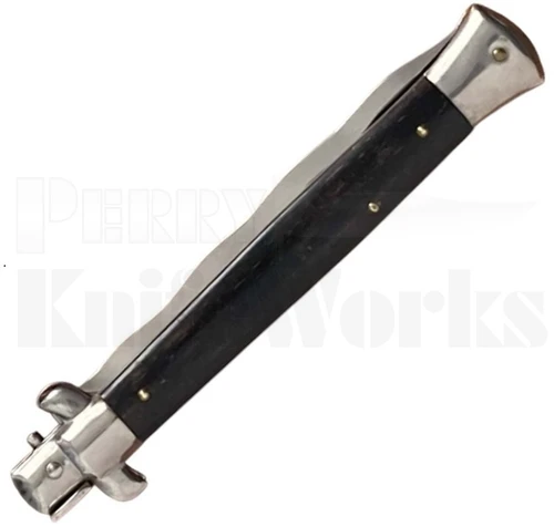 Frank B. 11" Ebony Wood Stiletto Automatic Kris Blade Knife