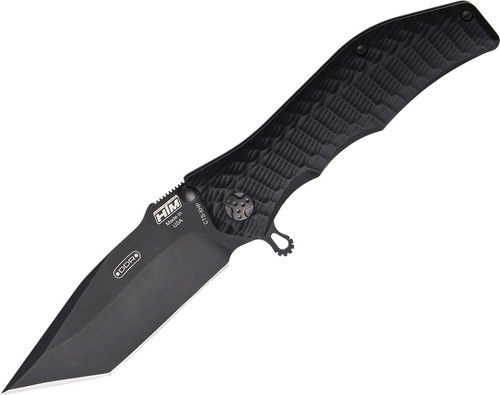 HTM Maxx Glide Gun Hammer  Black Linerlock Knife (Black DLC)