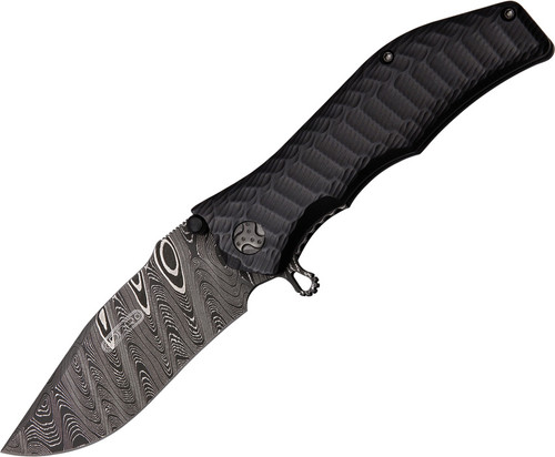 HTM Gun Hammer A/O Damascus Knife