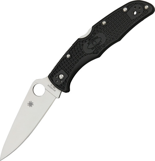 Spyderco Endura Flat Ground Black Lockback Knife