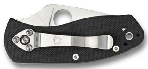 Spyderco Ambitious Black Linerlock Knife - Closed