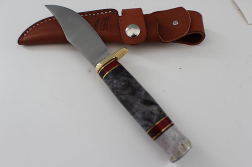 Hess Knifeworks Buckeye Burl Pioneer Knife