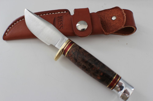 Hess Knifeworks Maple Burl Hunter Knife