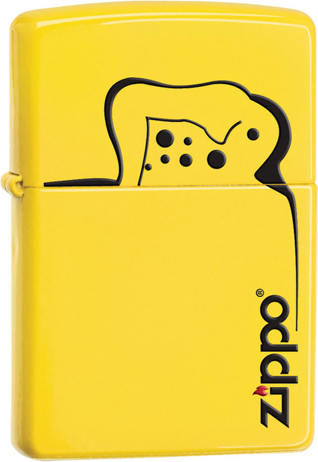 Zippo Lighter Lemon Yellow Matte Finish