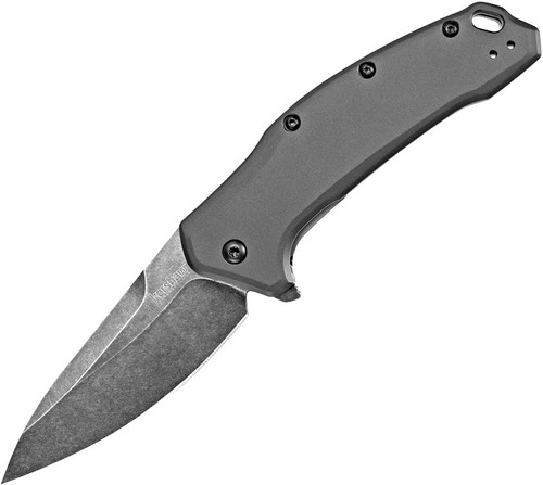 Kershaw Link A/O Drop Point Linerlock Flipper Knife Blackwash l For Sale