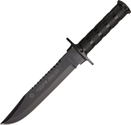 AITOR Jungle King I Double Cut Sawback Knife (Black)