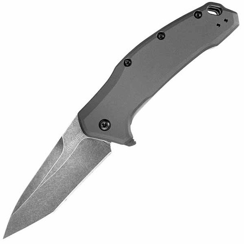 Kershaw Link A/O Tanto Linerlock Flipper Knife (Blackwash) l For Sale