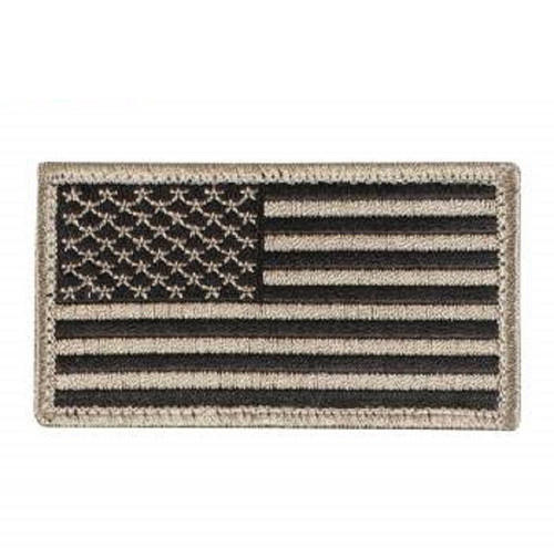 Rothco American Flag Patch (Black & Khaki) 