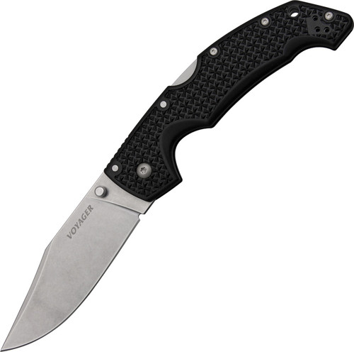 Cold Steel Large Voyager Lockback Knife (Stonewash)