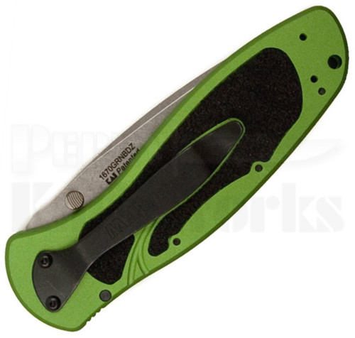 Kershaw Blur Assisted Opening Green Linerlock Knife (Stonewash)