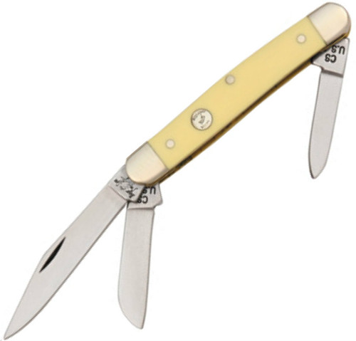 Bear & Son Med Stockman Knife Yellow