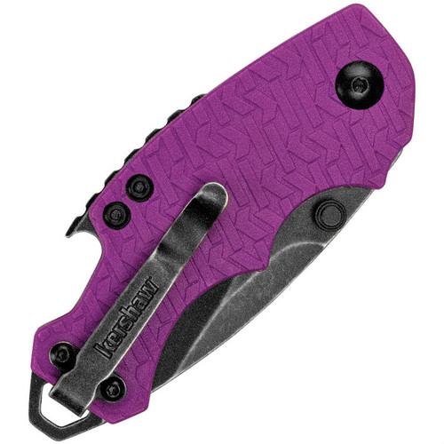 Kershaw Shuffle Purple Linerlock Knife (Blackwash) - Closed