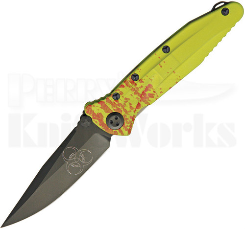 Microtech Socom Delta Zombie Framelock Knife (Black Elmax) - Perry