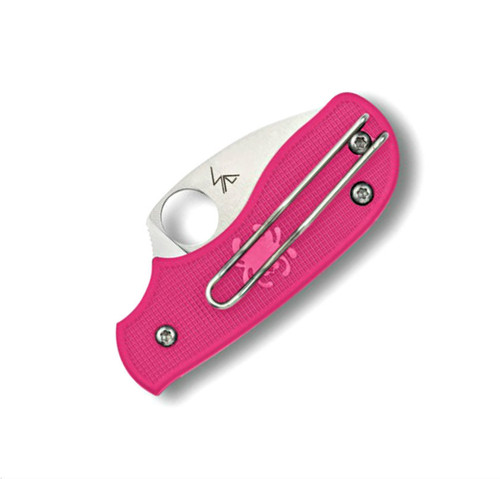 Spyderco Squeak Slipit Pink FRN Knife - Closed