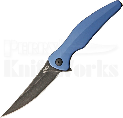 Brous Blades Sniper Blue Linerlock Knife (Acid Stonewash)