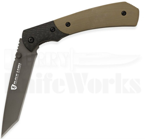 Browning Black Label Thin Ice Tan Linerlock Knife (Ti Tanto)