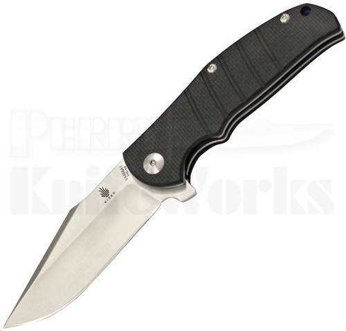 Kizer Vanguard Series Laconico Intrepid Black Flipper Knife (Satin)