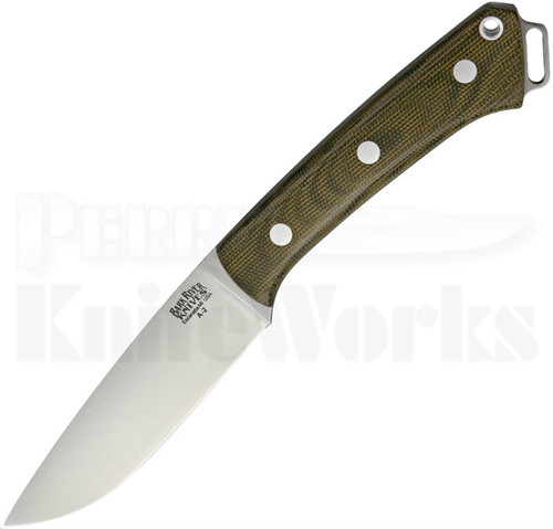 Bark River Fox River Green Micarta Fixed Blade Knife (Satin)