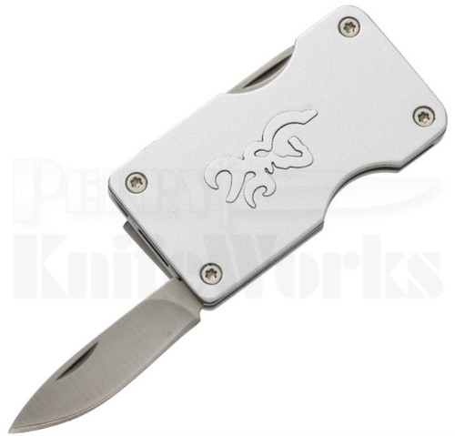 Browning Buckmark Silver Money Clip Knife (Satin)