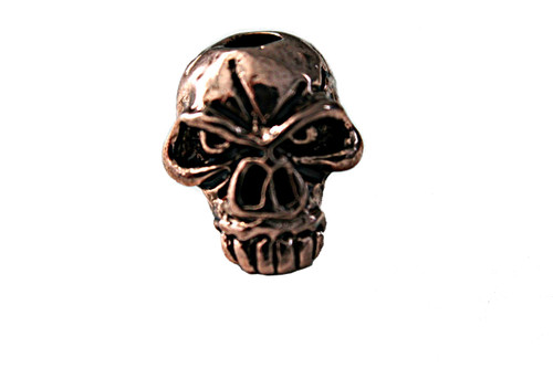 Schmuckatelli Emerson Jumbo Skull Bead (Ant. Copper)