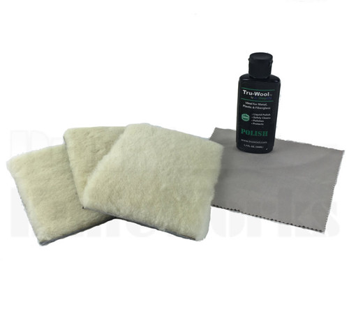 Tru-Wool Sheepskin Knife & Gun 4 Piece Cleaning Kit