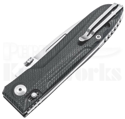 Lion Steel Big Daghetta Folding Knife Black G-10 (3.7" Satin)