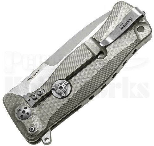 Lion Steel SR-11 Frame Lock Knife Titanium (3.7" Satin) SR11-G