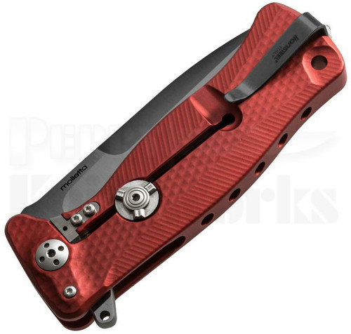 Lion Steel SR-11 Framelock Knife Red (3.7" Black) SR11A-RB