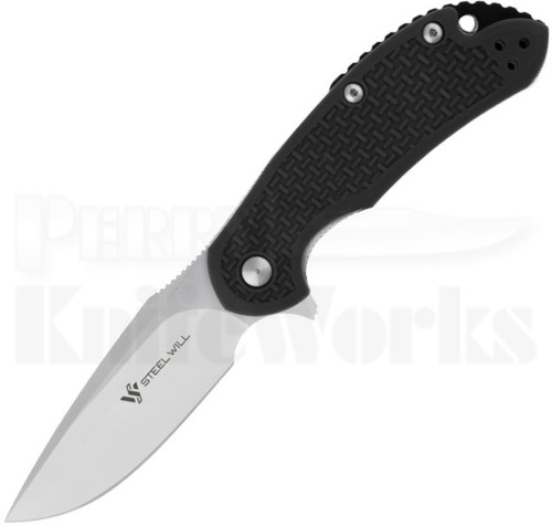 Steel Will Cutjack Mini Black FRN Flipper Knife (3" Satin) C22M-1BK