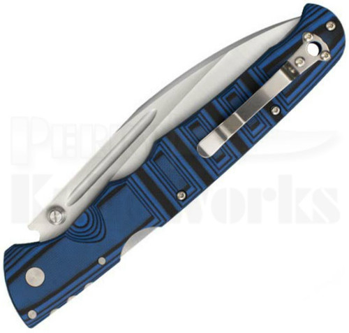 Cold Steel Frenzy II Tri-Ad Lock Knife Black/Blue G10 (5.5" Satin) 62PV2