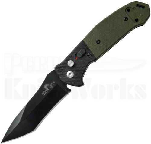 Bear OPS Bold Action V Automatic Knife Black/Green G-10