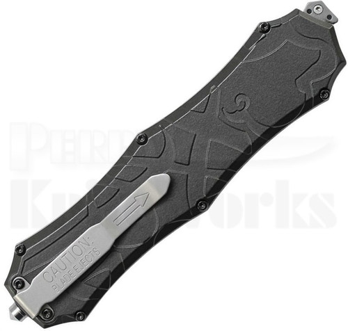 Smith & Wesson OTF Assist Finger Actuator Knife Spear (3.5" Black Serr)