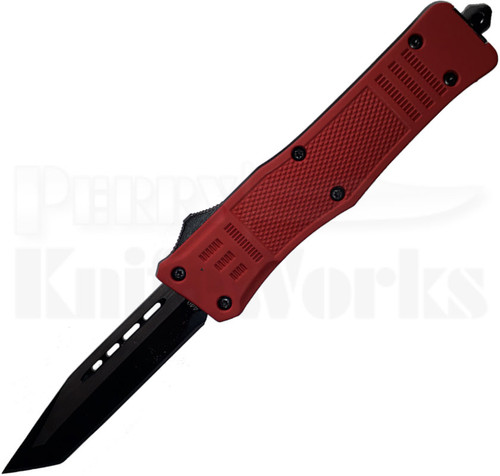 Cutting Edge Heretic Red D/A OTF Auto Knife Tanto