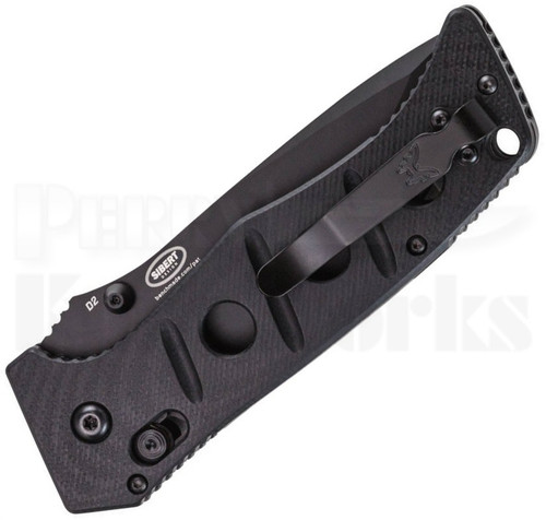 Benchmade Adamas Automatic Knife Black 2750BK l PocketClip