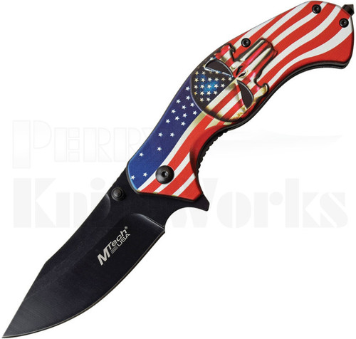 MTech USA American Flag Assisted Knife MT-A1025A