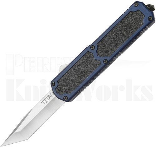 Titan Blue D/A OTF Automatic Knife Tanto