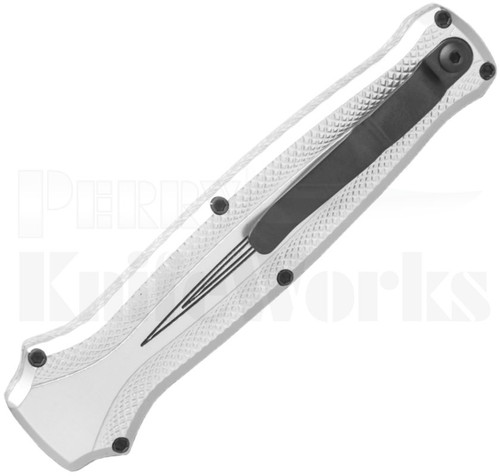 Piranha Rated-R D/A OTF Automatic Knife Silver Closed
